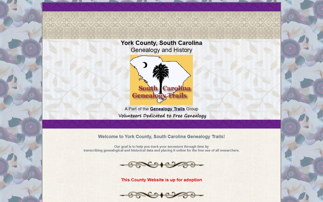 York County Genealogy Trails website with transcribed obituary records